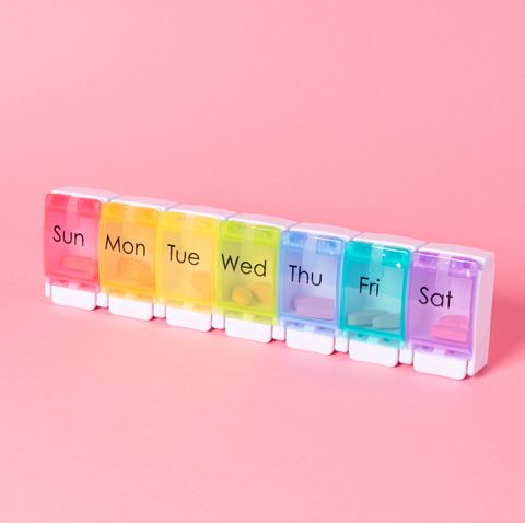 Multi Colored Weekly Pill Organizer
