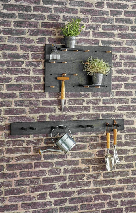 multiperchero para el jardín peg board
