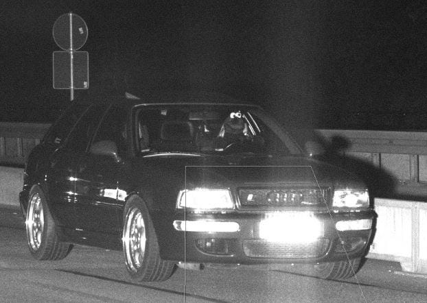 Police Camera Catches 'Cookie Monster' Speeding in Rare Audi RS2 Avant