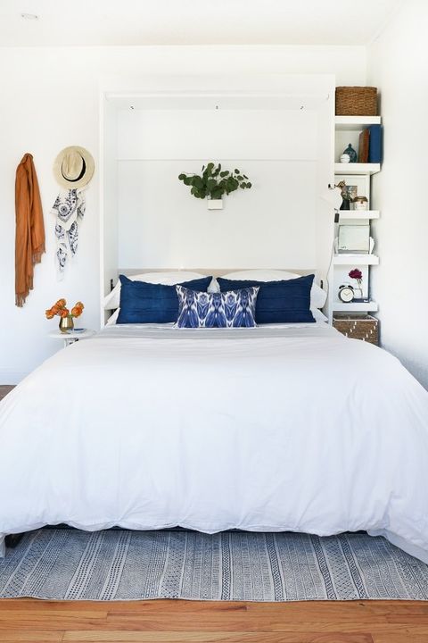 diy murphy bed with shelf