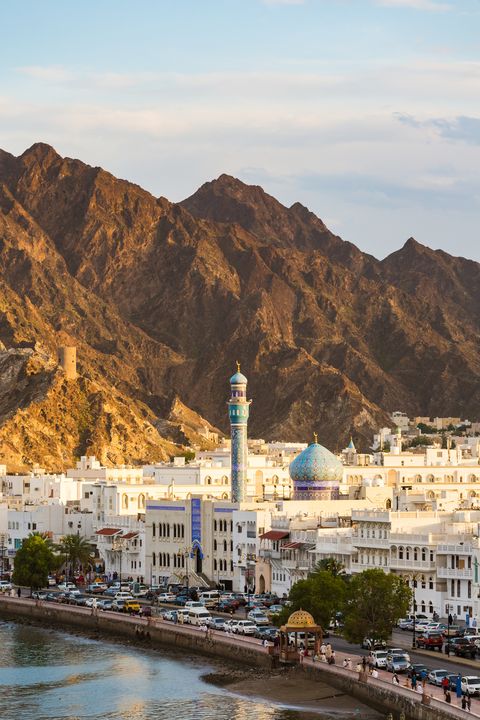 muscat old town at sunset, oman