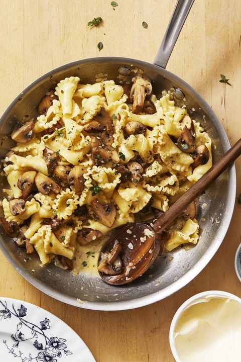 mushroom and thyme campanelle