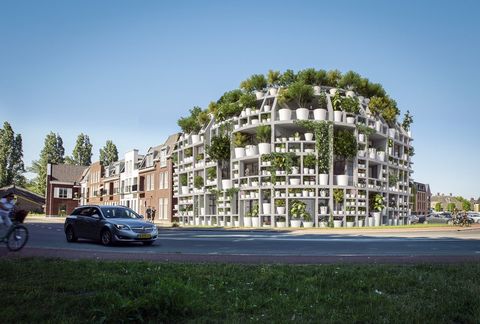Green Villa, un edificio con fachada de plantas