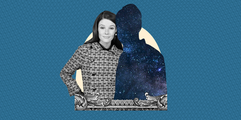 Blue, Hoodie, Outerwear, Hood, Illustration, Photography, Jeans, Space, Photomontage, Sleeve, 