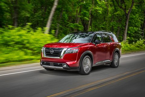 the 2022 pathfinder is all new from the ground up every inch of the vehicle was carefully designed to convey a sense of strength and capability with a strong front face, wide stance, blister fenders and a shorter front overhang versus the previous design