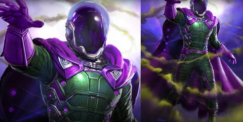 Spider-Man: Far From Home early Mysterio concept design Spider-Man: Far From Home early Mysterio concept design