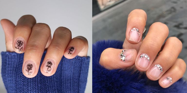 minimalist cute nail art