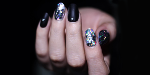 This Beauty Trend Will Take Your Holiday Nail Art To The Next Level Who Needs A Diamond Ring When You Can Have Nails