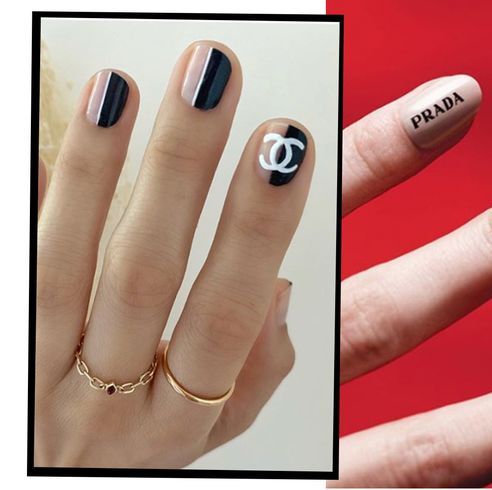 Fashion branded nail art is the latest trend