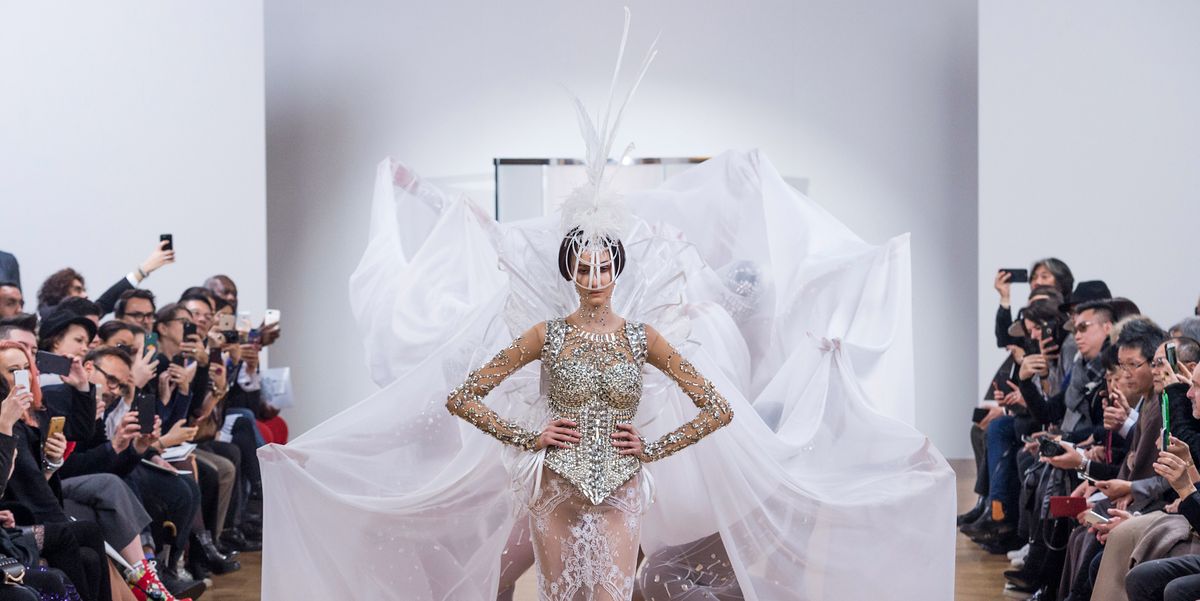 An extremely revealing wedding dress has been turning heads at Couture ...