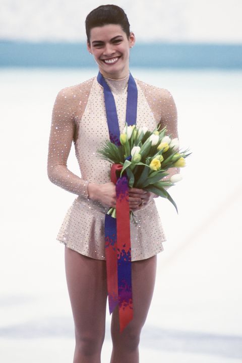 nancy kerrigan with olympic medal