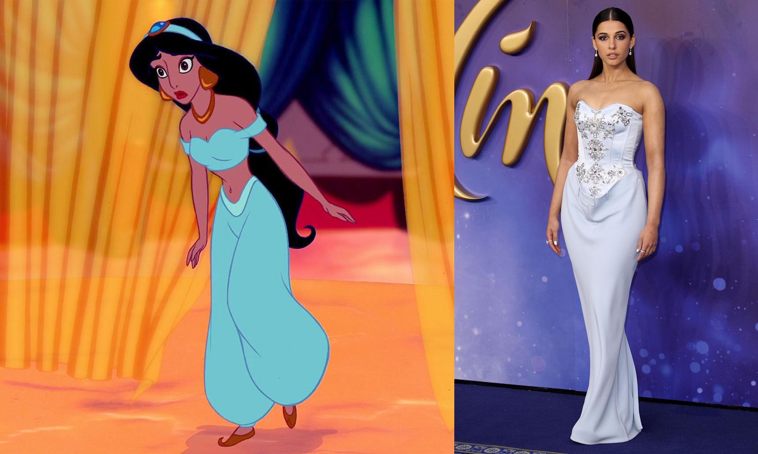 Naomi Scott dresses as every Aladdin character for the live-action press  tour