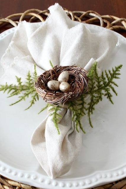 diy easter place setting 