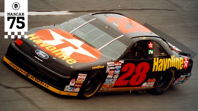 davey allison races in the 1992 winston cup all star event