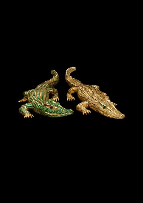 Reptile, Lizard, Scaled reptile, Metal, Crocodile, Nile crocodile, Alligator, Bronze, Crocodilia, Gecko, 