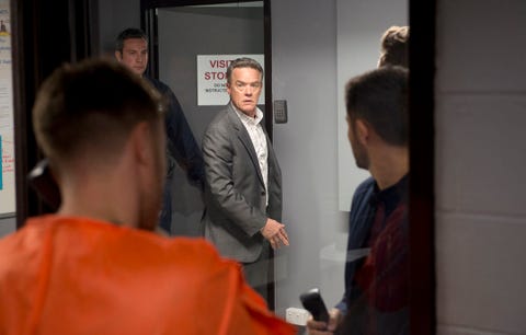 EMBARGO 08/07/2019 Paul Robinson visits Robert in Neighbours Paul Robinson visits Robert in Neighbours