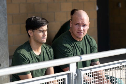 david tanaka is targeted in prison in neighbours