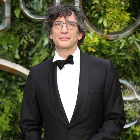 Neil Gaiman at the premiere of Good Omens