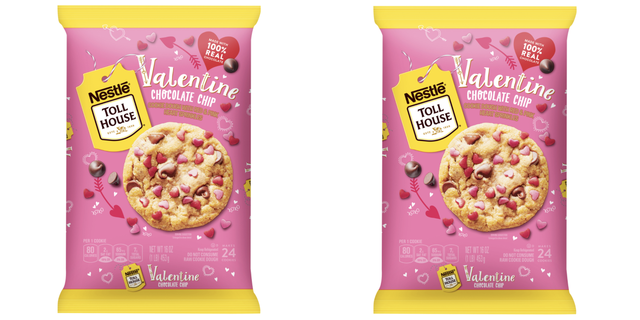 nestle toll house valentine's chocolate chip cookies