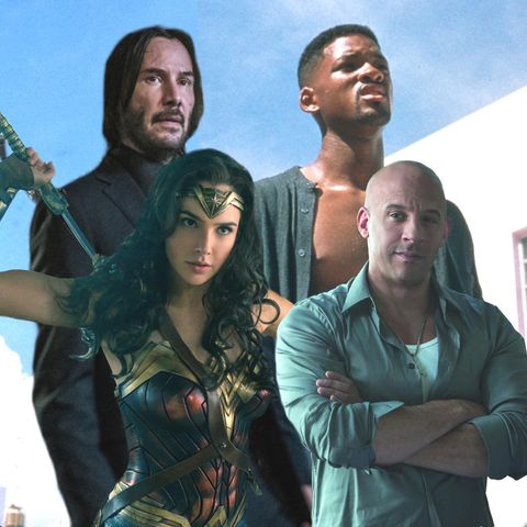 Action films on Netflix featuring John Wick, Fast & furious 7, Wonder Woman, Bad Boys