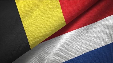 vlaggen van nederland en belgië