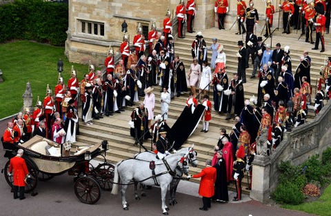 royal family leaves st george's chapel after order of the garter ceremony