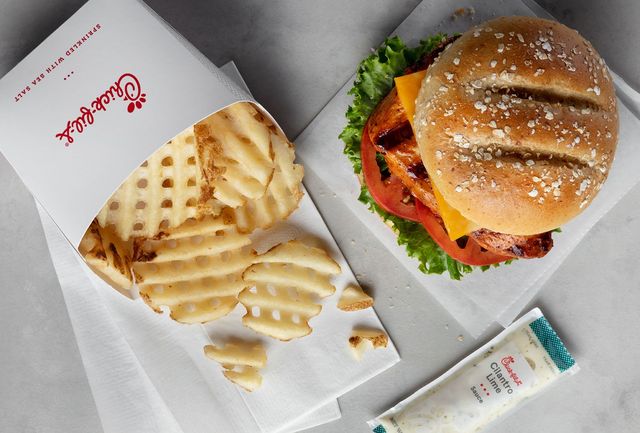 chick fil a new spicy grilled chicken deluxe sandwich