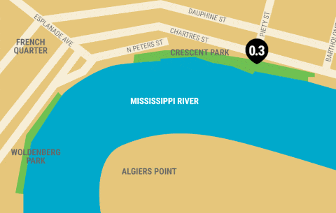 new orleans running map