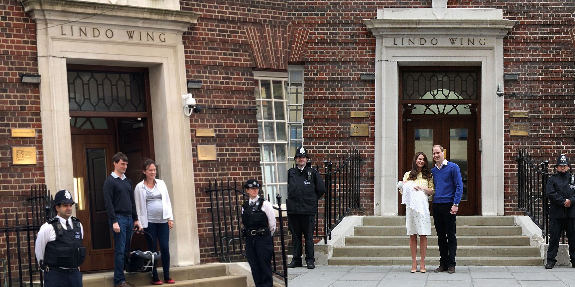 This Couple Posed For Photos With Their Newborn Baby Outside The Lindo Wing