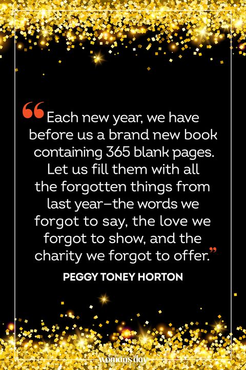new years quotes peggy toney horton