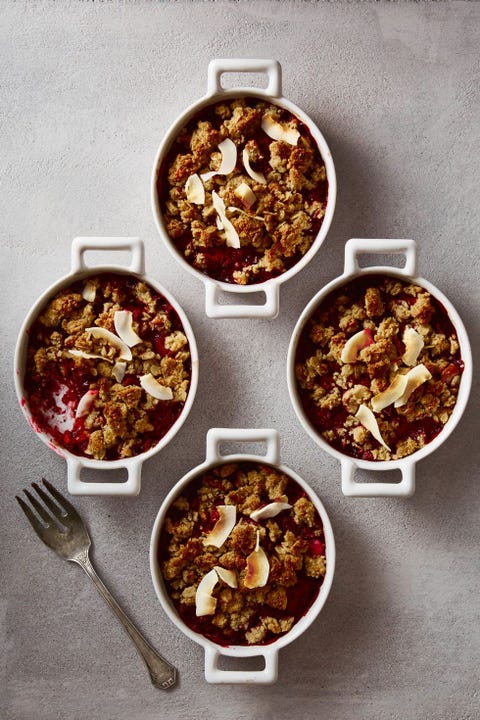 new years desserts berry coconut crumble