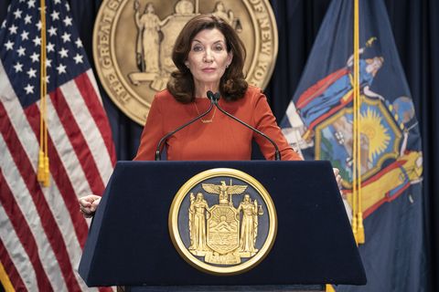 new york state governor kathy hochul holds press conference