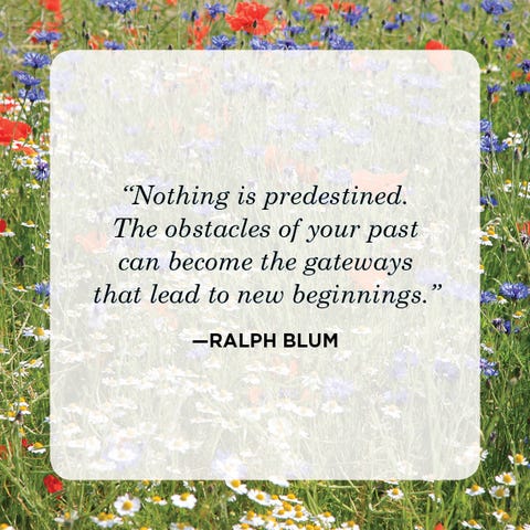 New Beginnings Quotes Ralph Blum