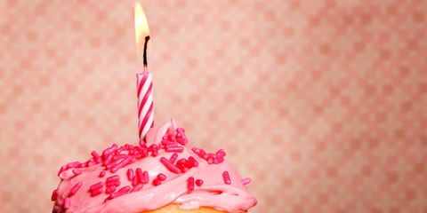 Cupcake, Sweetness, Birthday candle, Food, Cake, Ingredient, Dessert, Baked goods, Pink, Cake decorating supply, 