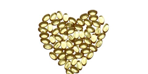 Heart made out of fish oil