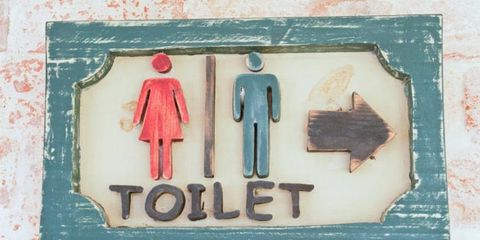 celiac disease might be rooted in childhood infection; toilet sign