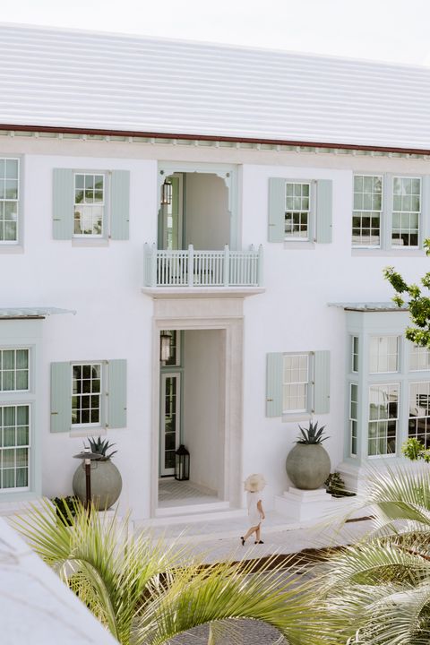 This Florida Beach Home Is Globally Inspired - Alys Beach Exterior Paint Colors