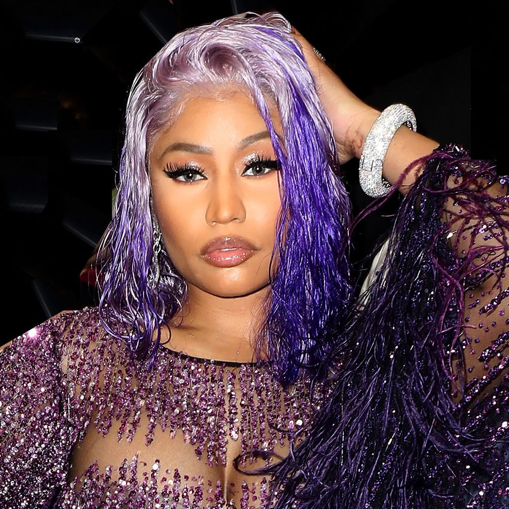 Colore capelli autunno 2018, Nicki Minaj e i capelli viola