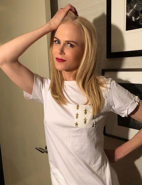 Nicole Kidman wearing Chloe T-shirt