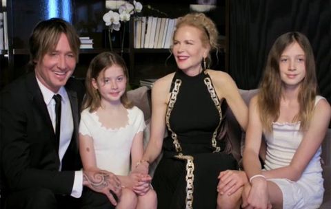 Golden Globes' 2021 Nominee Nicole Kidman Makes Rare Appearance With Kids  and Keith Urban