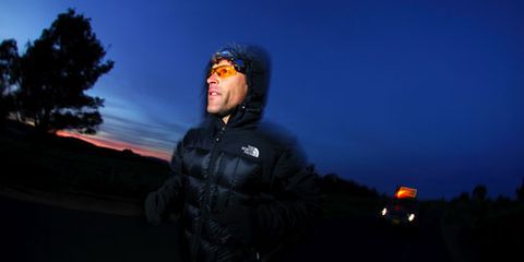 Dean Karnazes Running at Night