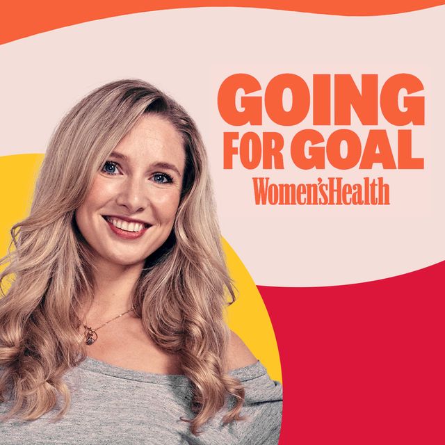 going for goal podcast logo with a headshot of host, roisin