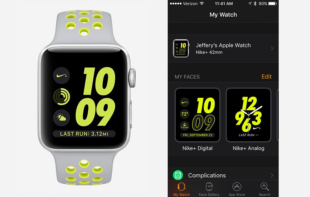 nike complication apple watch