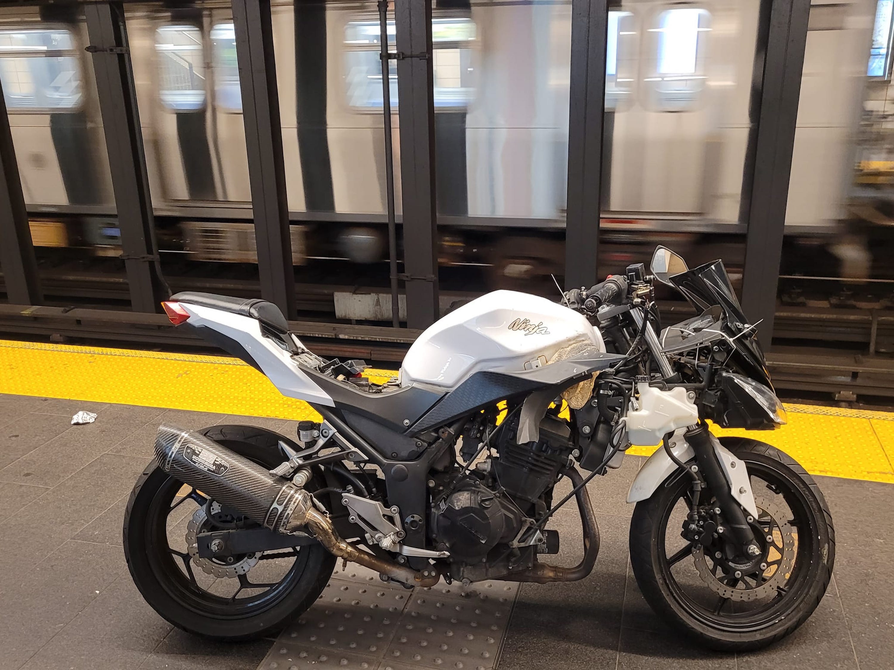 Is This Your Motorcycle In the NYC Subway?