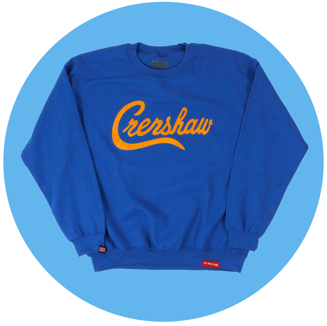 royal blue crenshaw shirt