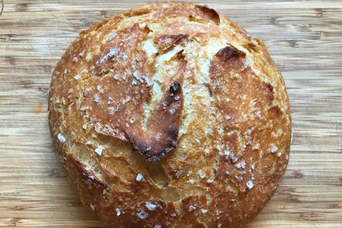 close up of country style bread