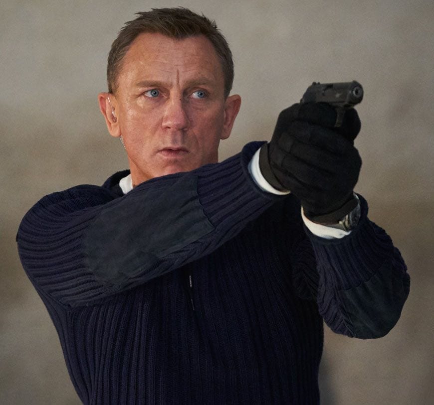 007／ノー・タイム・トゥ・ダイ』でダニエル・クレイグが着用している