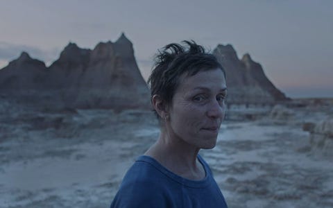 Frances McDormand, "Nomadland '. frances mcdormand, "nomadland '