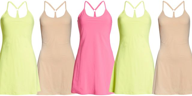 a lineup of outdoor voices exercise dresses available in the nordstrom anniversary sale in a roundup of nordstrom anniversary sale exercise dress 2022