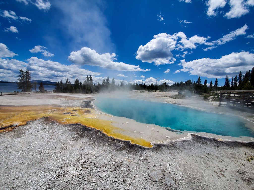 Download A Man Is Banned From Yellowstone For Trying To Cook Chicken In A Hot Spring